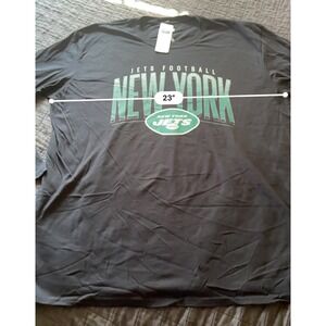 NFL New York Jets Football T-Shirt Mens XL Extra Large Black Graphic Tee